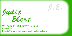 judit ekert business card